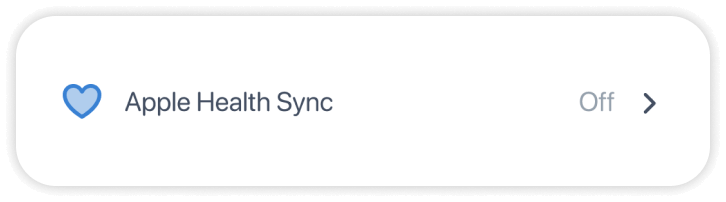 apple health sync feature