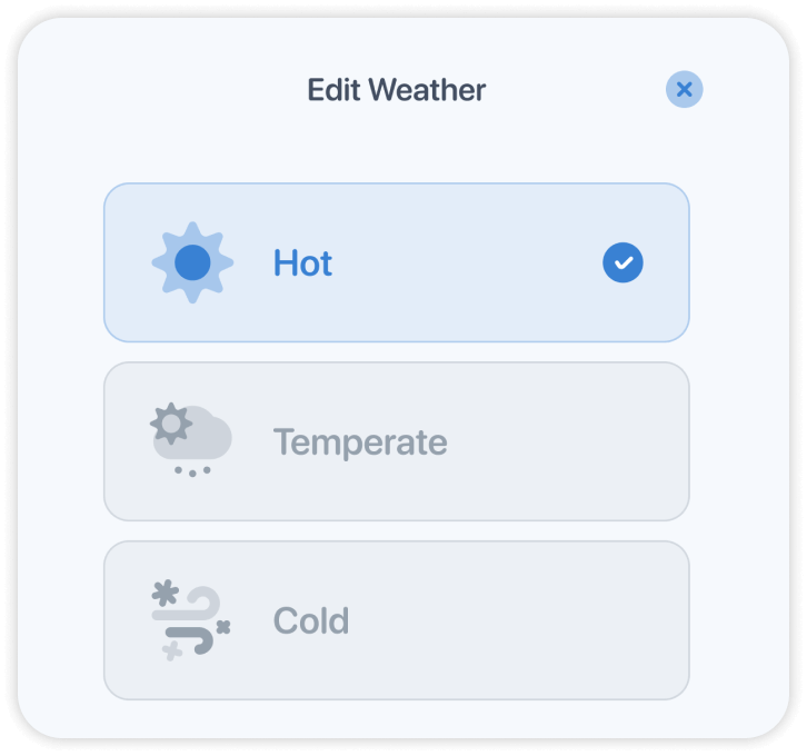 editweather waterminder feature