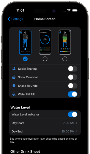 waterminder fullpersonalisation feature