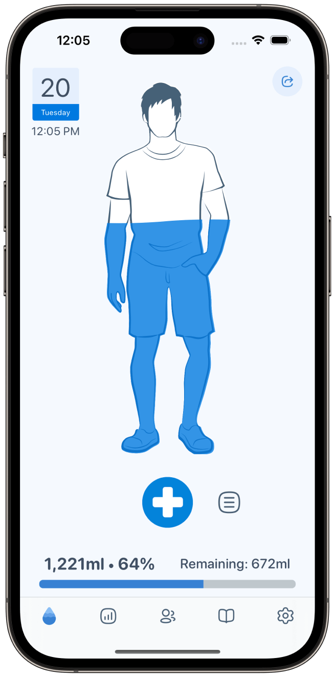 App hydration reminder