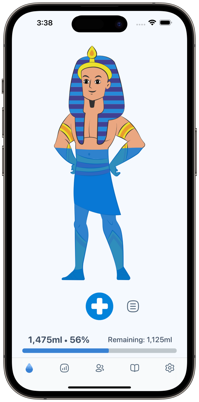 Water intake goals meature